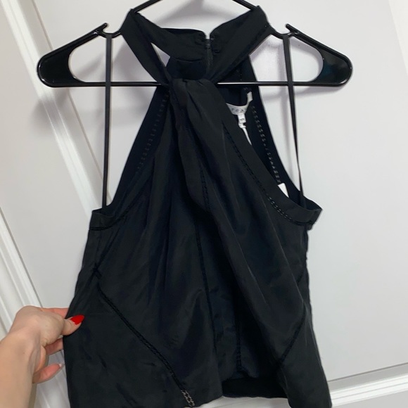 Frame Lace Inset Sleeveless Top - Picture 3 of 8